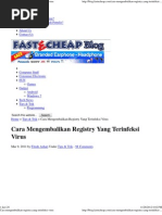 Download Cara Mengembalikan Registry Yang Terinfeksi Virus by Rizal Fauzi SN132782561 doc pdf