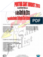 Cartel Trofeo San Jordiet 2013