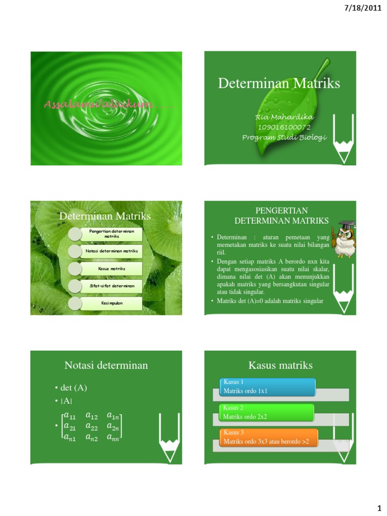 15++ Contoh Soal Matriks Singular Ordo 3x3 - Kumpulan ...