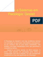 Teorias e Sistemas Em Psicologia - Gestalt e Behaviorismo