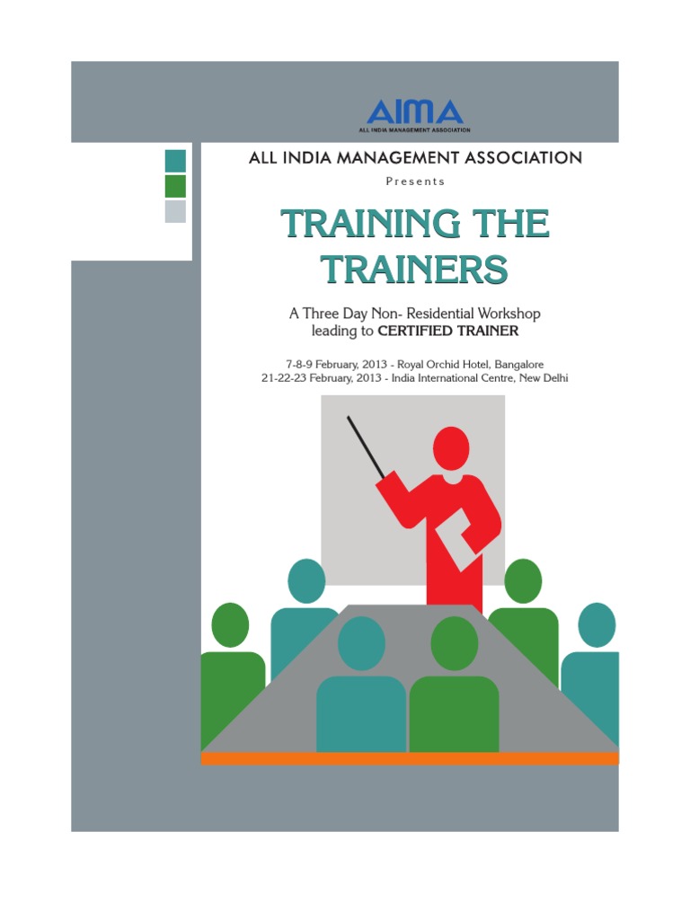 Train The Trainer Program | PDF | Facilitator | Professional Certification
