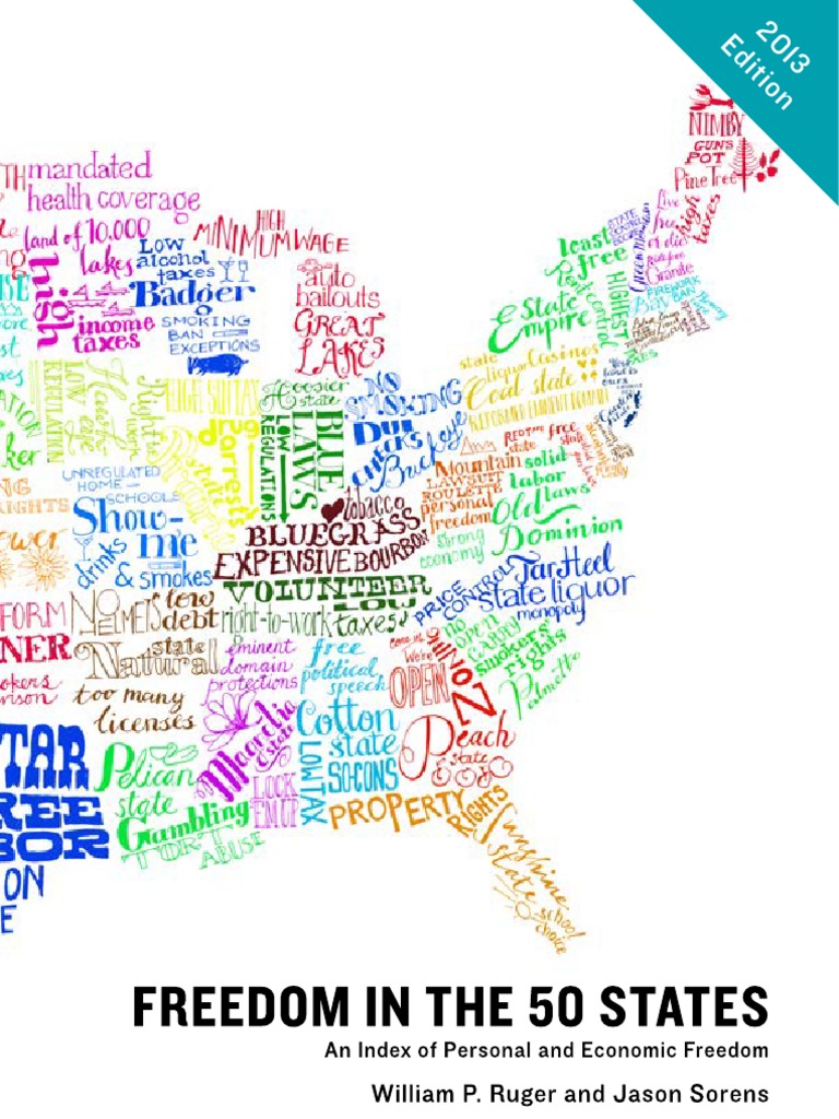Freedom in The 50 States 2013 | PDF | Economic Freedom | Taxes