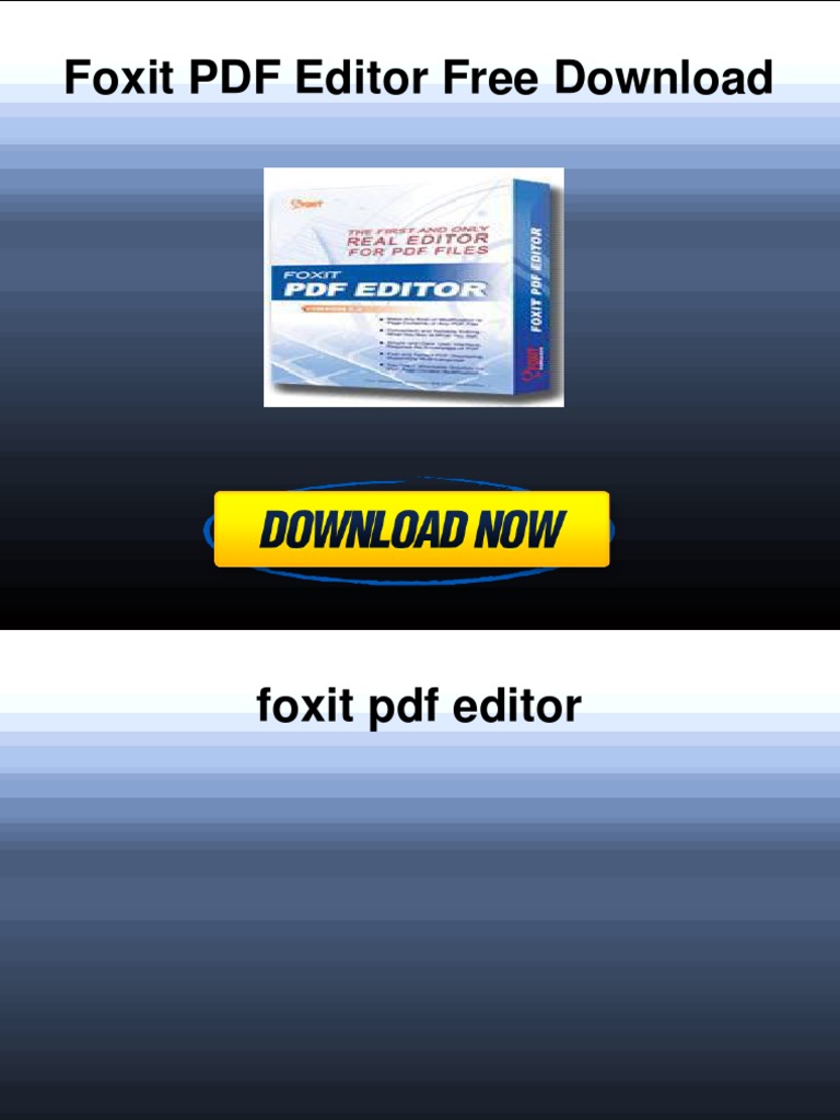 Foxit pdf editor crack 2.2.0 free