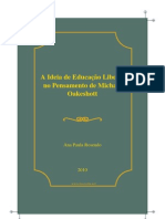 A Ideia de Educacao Liberal No Pensamento de Michael Oakeshott