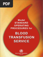 Download WHO Blood Bank SOPs by ambitiousamit SN132795003 doc pdf