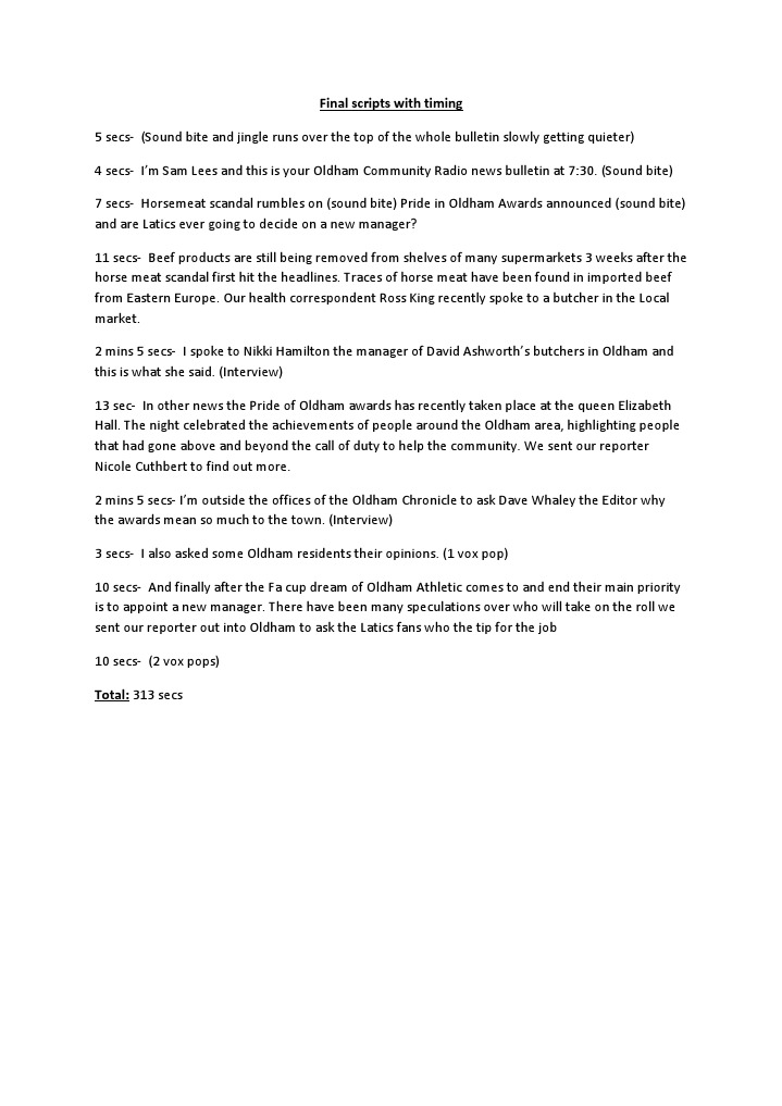 Final Script | PDF | Sports & Recreation