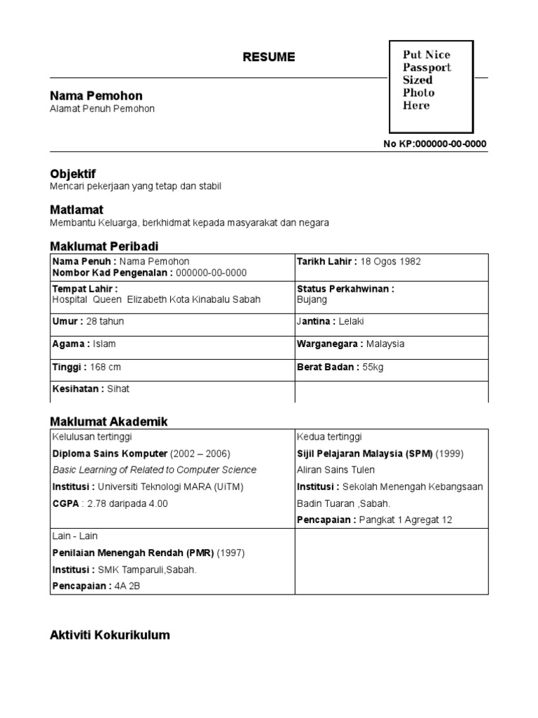 Resume Example | PDF
