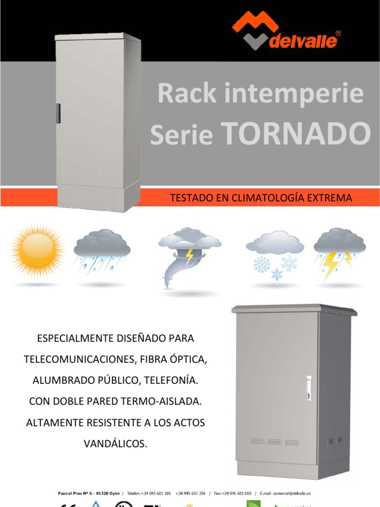 TORNADO Rack Intemperie Es | PDF | Aluminio | Science