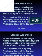 Blessed Assurance: Public Domain CCLI 2408680