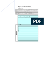 Project Prioritization Matrix