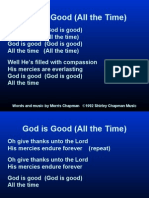 God Is Good (All The Time) (Chapman)