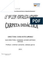 Carpeta Pedagogica 2013