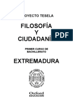 Programacion Tesela Filosofia y Ciudadania 1 BACH Extremadura