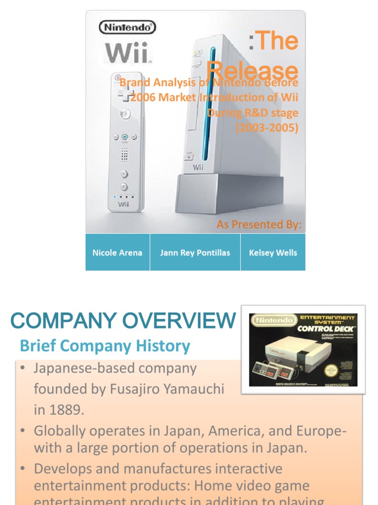 Nintendo Wii Brand Analysis Final Wii Nintendo
