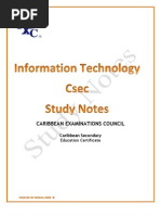 Information Technology Study Notes