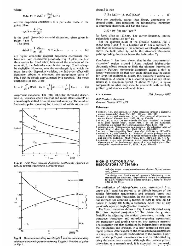 HighQFactor Surface Acoustic Wave Resonators at 780 MHz Using Direct