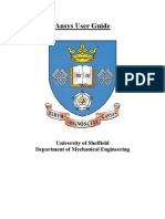 Ansys User Guide: University of Sheffield Department of Mechanical Engineering