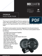 MB Quart Premium P VL Series Speaker Manual