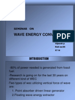 Wave Energy Converter: Seminar On