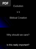Evolution Vs Biblical Creation