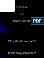 Evolution Vs Biblical Creation