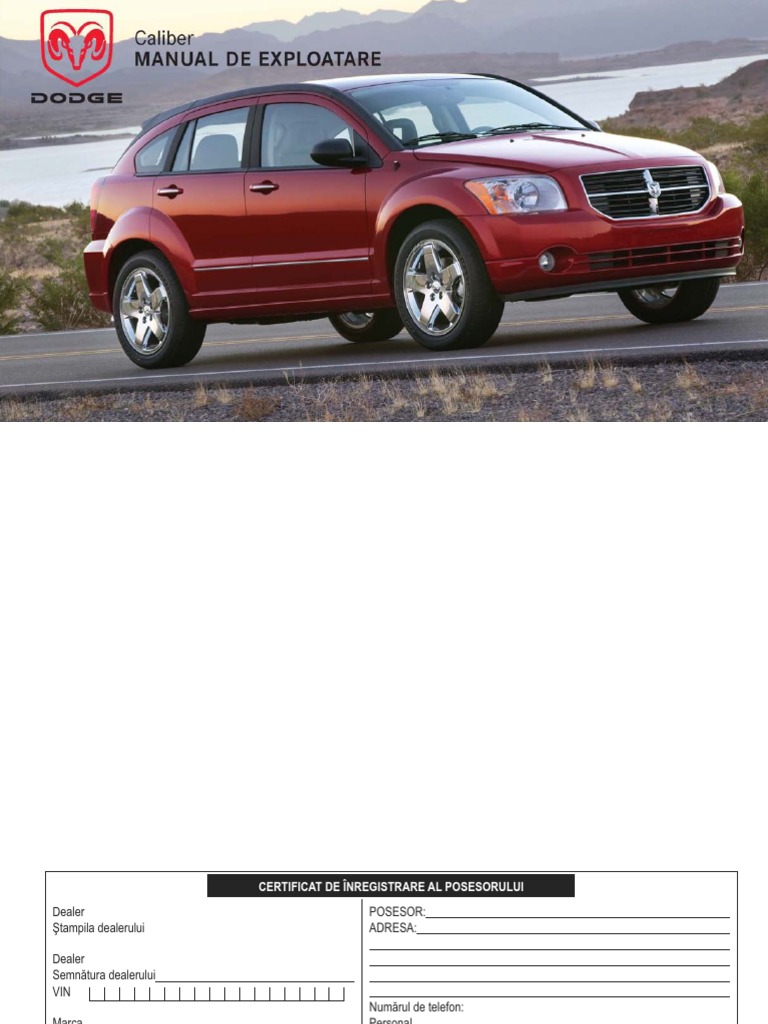 Manual Dodge Caliber 2007
