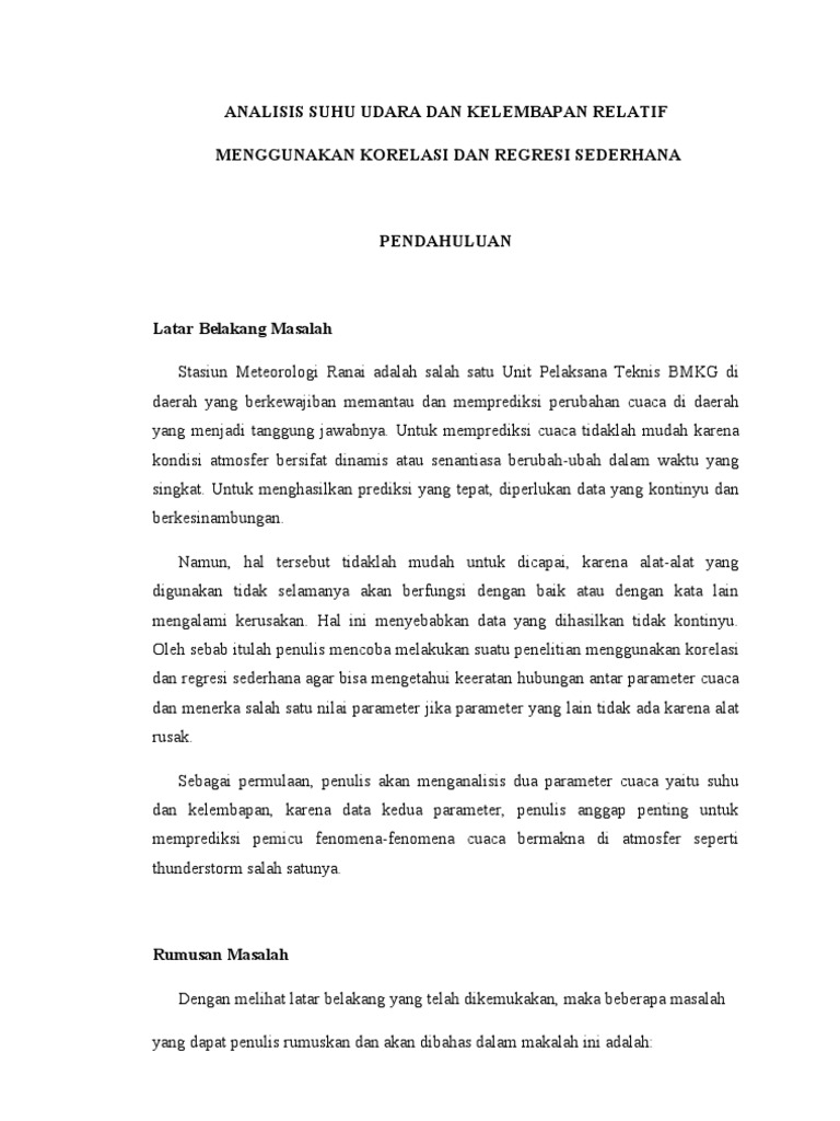 Analisis Suhu Udara Dan Kelembapan Relatif 2