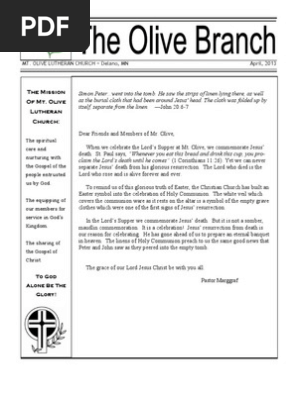 April, 2013 Olive Branch