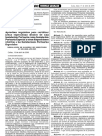 RAD Nº 003-2006-APNDIR,  Requisitos para certificar áreas específicas dentro de una instalación portuaria IPE