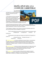 TOPOGRAFÍA APLICADA A LA CONSTRUCCIÓN DE CARRETERAS