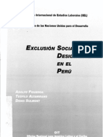 Exclusion Social y Desigualdad en El Peru