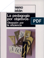 La Pedagogia Por Objetivos (Obsesion Por Al Eficiencia)