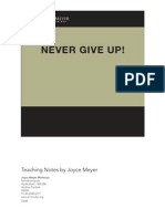 Never Give Up!: Teaching Notes by Joyce Meyer