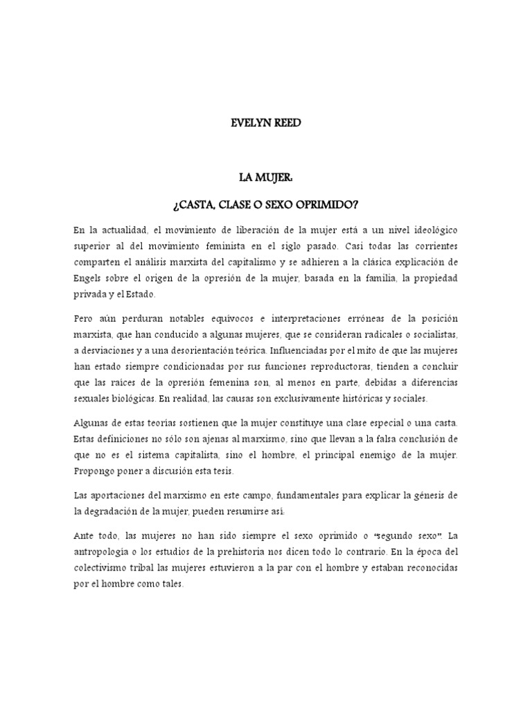 Evelyn Reed | PDF | Mujer | marxismo
