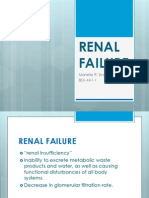 Renal Failure: Manelle R. Singzon BSN 4A1-1
