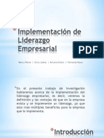 Implementación de Liderazgo Empresarial