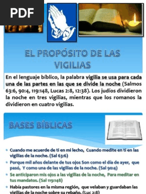 Vida Cristiana El Propósito De Las Vigilias Oración
