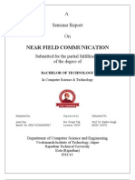 Near Field Communication: A Seminar Report On