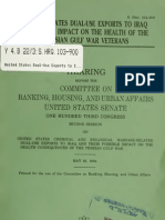 United States Dual-Use Exports To Iraq and Their Impact On The Health of The Persian Gulf War Veterans