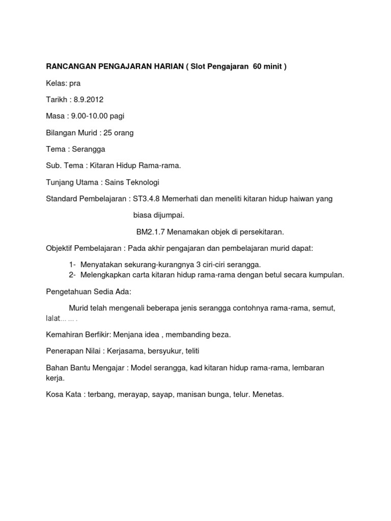 Kitaran Hidup Rama Rama Mewarna Telur Rama Rama
