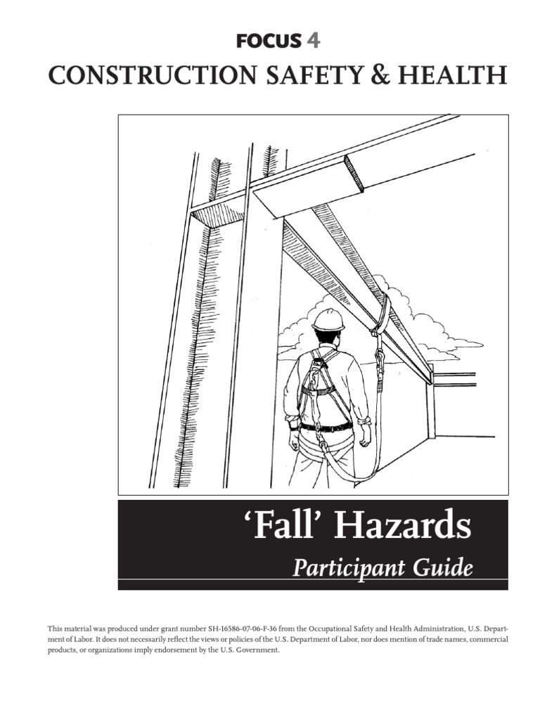 1 Fall Hazards Participant Guide Occupational Safety And Health