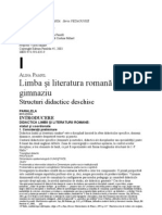 Alina Pamfil - Limba Si Literatura Romana in Gimnaziu - Structuri Didactice Deschise