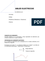 Variables Electricas: Los Principales Parámetros Eléctricos Son