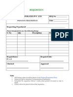 Printing RequisitionForm