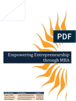 Empowering Entrepreneurship Through MBA