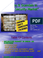 "Scams & Scandals in Indian Security Market": Presented By-Ajay Kumar Roll No.-1638 Mba (P) AIMT Ambala City