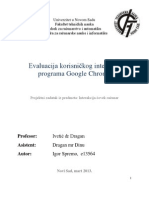 Revizija Grafičkog Korisničkog Interfejsa Softverskog Proizvoda Google Chrome