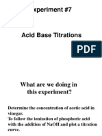 Acid Base Titration Experiment Analysis