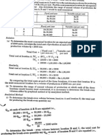 Plant Location Numerical-Aswathapa & Bhat Page 125-6