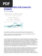 Download The Fabric of the Cosmos by Tomas Srmark SN132976782 doc pdf